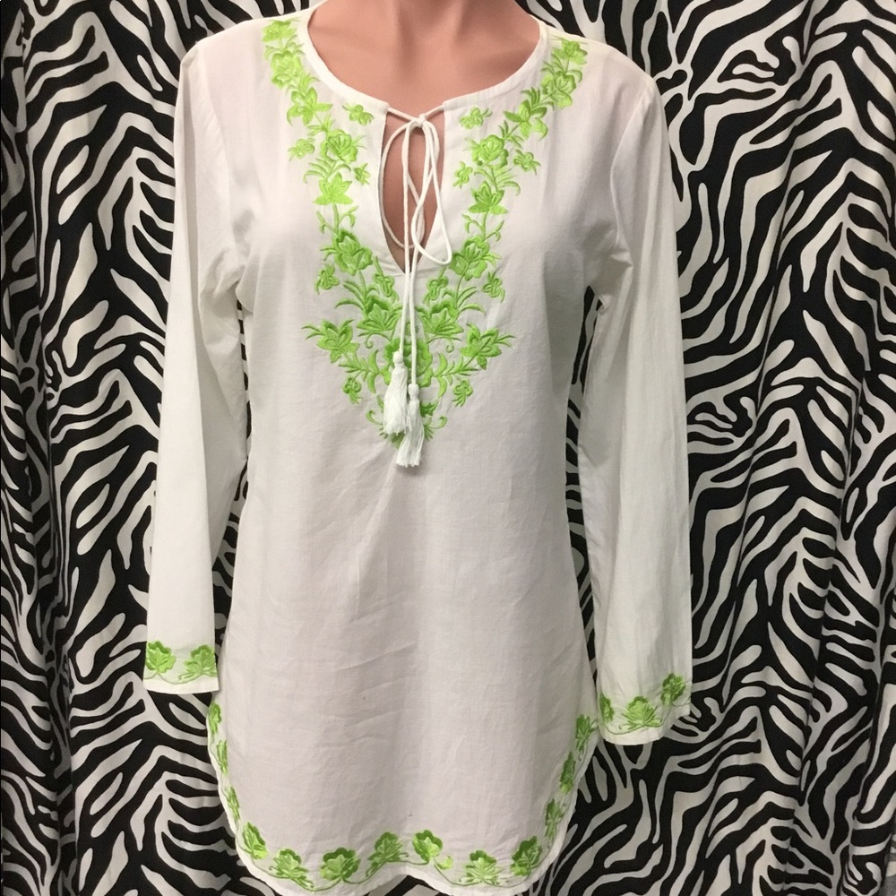 NWT Embroidered Cotton Tunic